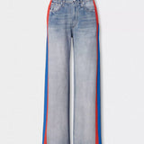 rb Miramar Sport Stripe Track Pants Coney Blue Red Stripe