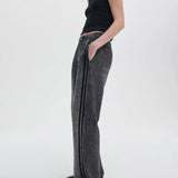 rb Miramar Wide-Leg Track Pant Washed Black