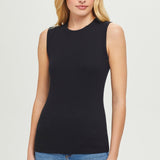 Goldie Lewinter Rib Sleeveless Shell White