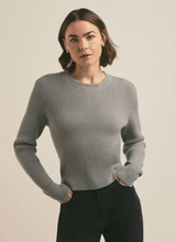 The Katie Sweater Ultimate Gray/White