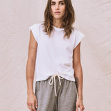 The Peak Shoulder Tee True White