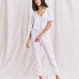 The V-Neck Tee True White