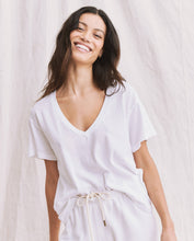 The V-Neck Tee True White