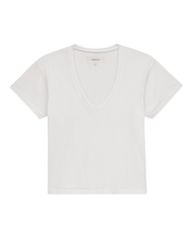 The V-Neck Tee True White
