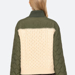 ALLEN CABLE HALF ZIP COMBO PULLOVER (D2)