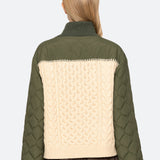 ALLEN CABLE HALF ZIP COMBO PULLOVER (D2)