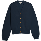 Vivian Organic Cotton Cardigan Navy