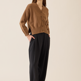 Vivian Organic Cotton Cardigan Toffee