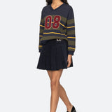 MINA NOVELTY VNECK SWEATER (D1)