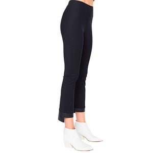 Olga Cropped Flare Leggings Black